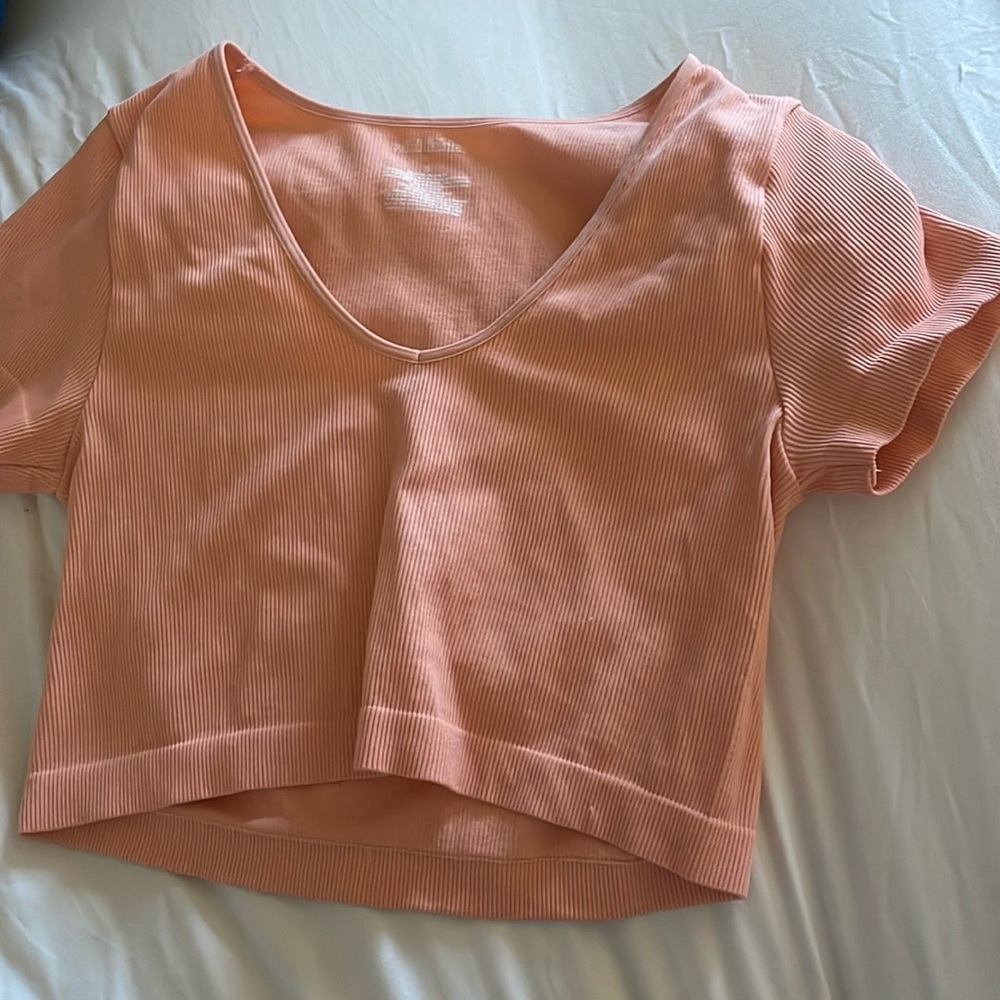 orange tank top